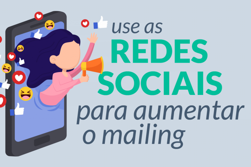use as redes sociais para aumentar mailing